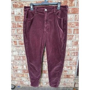 American EaglePink dusty Women’s Corduroy Pants Sz 14 Short Cotton Waist 34”
